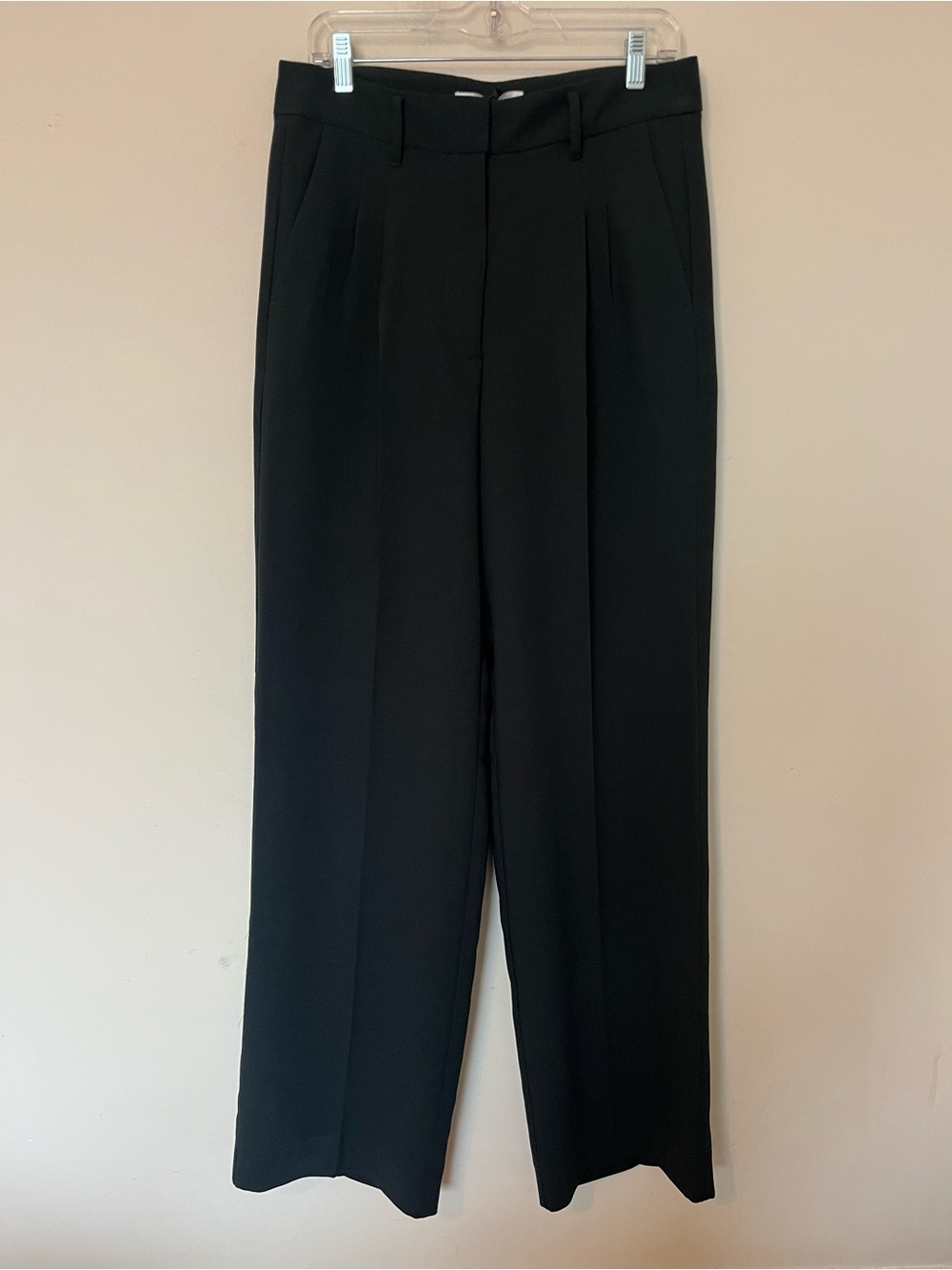American Tall Pleated Wide Leg Trousers Midnight Green Tall 34.5” Inseam 12T - Picture 2 of 13